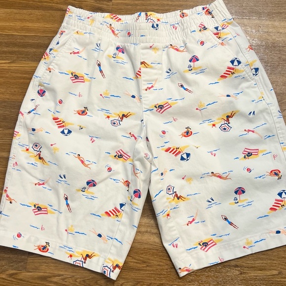 Land’s End beach theme Bermuda shorts. Pull on shorts elastic waist. Size 4 EUC - Picture 5 of 8